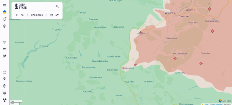 Кіндрашівка карта Кіндрашівка карта