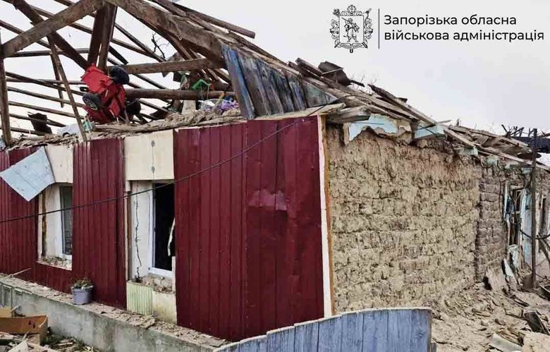 Zaporizhzhia region after shelling