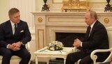 Slovak Prime Minister Robert Fico and Russian dictator Vladimir Putin in 2016