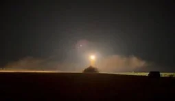 Момент запуску українських ракет FP-5 "Фламінго" у напрямку Самарської області РФ. ВIДЕО
