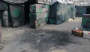 Войска РФ обстреляли из минометов пограничный пост КПВВ "Марьинка", повреждены фортификационные сооружения, - СЦКК. ФОТОрепортаж