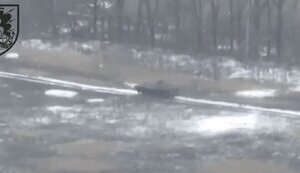 Marines blow up an enemy combat vehicle with Russians. VIDEO