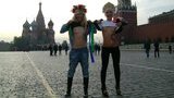 "Секс-тур в Москву": украинские FEMENистки обнажились на Красной площади. ФОТО