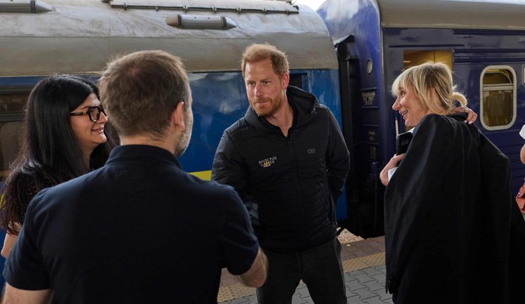Prince Harry arrives in Kyiv on visit - Guardian. PHOTO