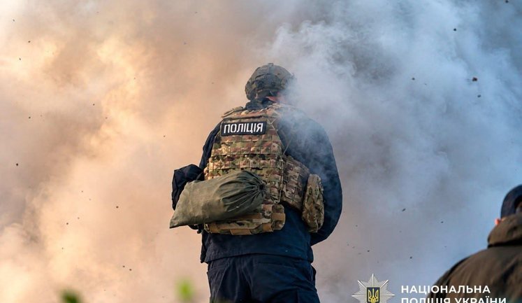 В результате повторного удара по Киеву ранен спасатель Владимир Сковородка - спортсмен, установивший рекорд Украины, - Выговский. ФОТОрепортаж