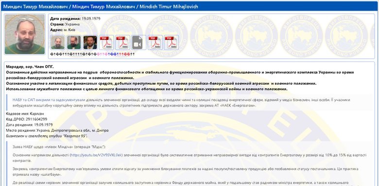 Міндіча і Цукермана внесли у базу Миротворець