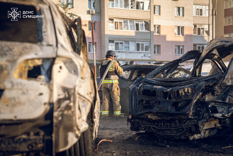 Наслідки удару РФ по Сумах