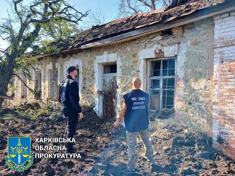 Наслідки обстрілу Куп’янського району Харківщини: Ракета впала на територію навчального закладу 01