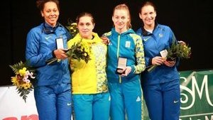 Ukrainian women's fencing team won World Cup gold. PHOTO