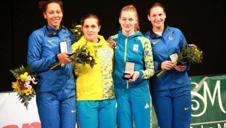 Ukrainian women's fencing team won World Cup gold. PHOTO