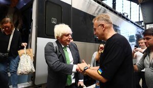 Експрем’єр Британії Джонсон прибув до Львова. ФОТО