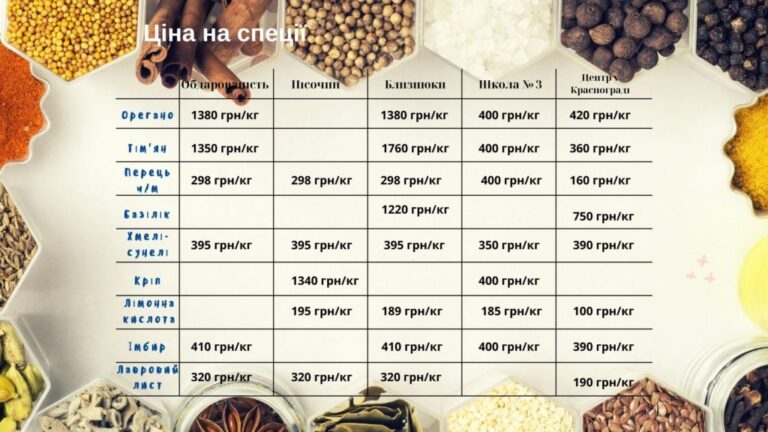 Меню Клопотенка: школи закуповують спеції для нових страв з переплатою в рази 01