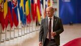 Олаф Шольц на саміті лідерів Європейської Ради в Брюсселі,