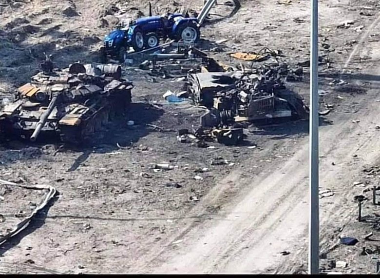 Уничтожена техника войск РФ в Киевской области 03