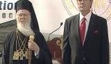 Вселенского Патриарха Варфоломея встретил &amp;quot;Его Превосходительство Виктор Ющенко&amp;quot;. ВИДЕО.