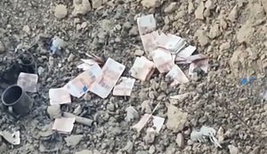 Із окупанта посипалися російські рублі після влучання українського дрона-камікадзе. ВIДЕО 18+