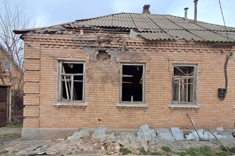 Shelling of Nikopol district on 3 April