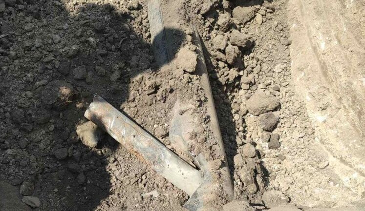 У газопроводі високого тиску на Миколаївщині виявлено нерозірваний російський снаряд. ФОТОрепортаж