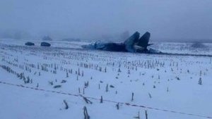Оприлюднено знімки з місця аварії Су-27 у Житомирській області. ФОТО