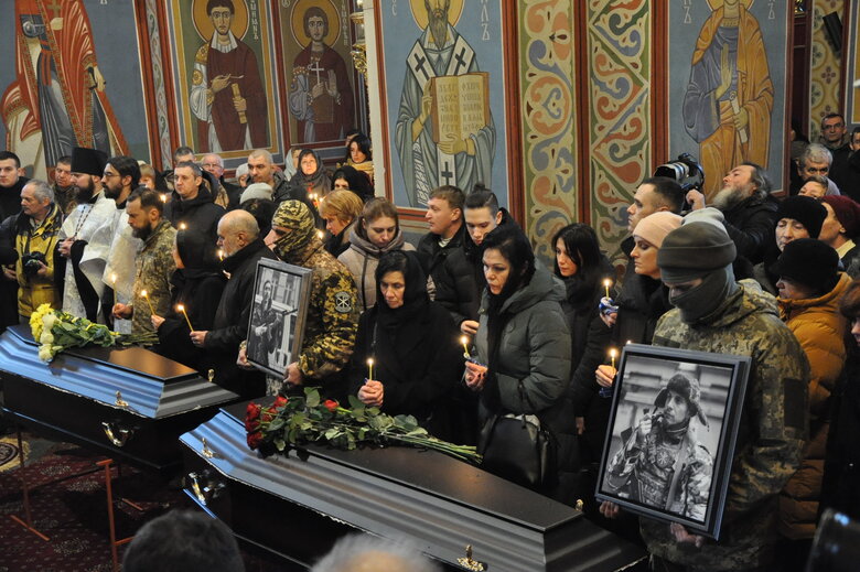 Із чотирма бійцями диверсійної групи Братства, які загинули на Брянщині в грудні 2022 року, попрощалися у Києві 46