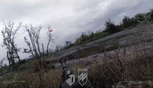 Українські воїни бригади "Азов" знищили 8 російських дронів‑камікадзе зі стрілецької зброї. ВIДЕО