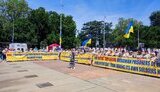 Акція "Save Ukrainian Prisoners of War" на площі Націй в Женеві біля штаб-квартири ООН.