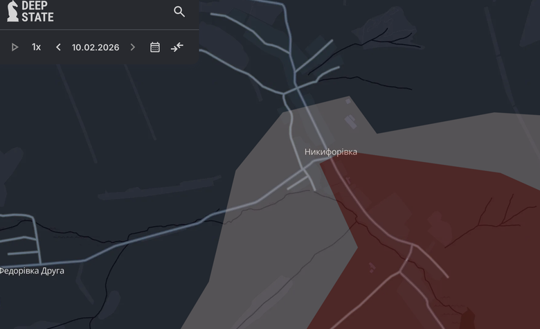 Оновлені мапи DeepState 10 лютого