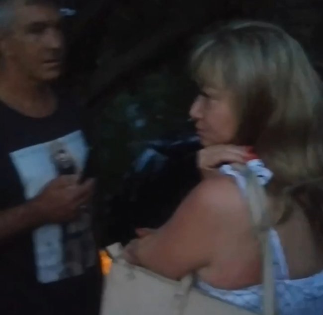 Пьяная судья Колегаева на своем Audi вылетела с дороги и чуть не сбила людей на тротуаре в Киеве 04