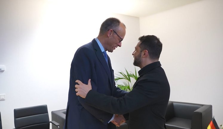 Frozen Russian assets, strengthening air defence and restoring energy: Zelenskyy met with Merz. VIDEO