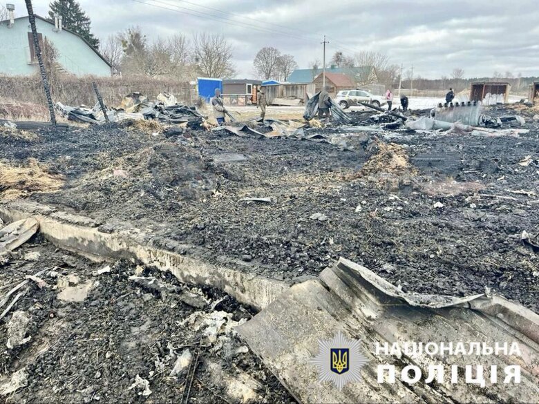 Наслідки атаки шахедів на Київщину 20 лютого 2025 року