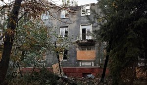 Russian forces struck hotel in Kramatorsk with two UAVs: no casualties. PHOTO