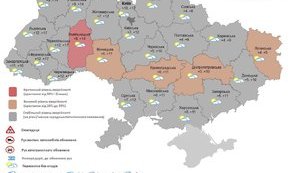 Критический уровень аварийности зафиксирован в Хмельницкой области, высокий - еще в четырех регионах. ИНФОГРАФИКА