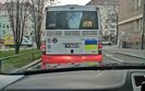 Весь громадський транспорт Праги прикрасили прапорами України. ФОТО