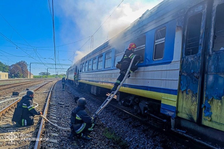 Удар по потягу на Харківщині: є постраждалі