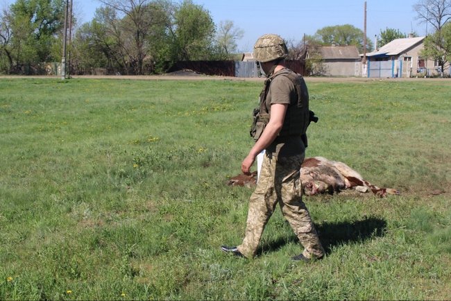 Aftermath of Troitske artillery attack by Russias hybrid forces 03