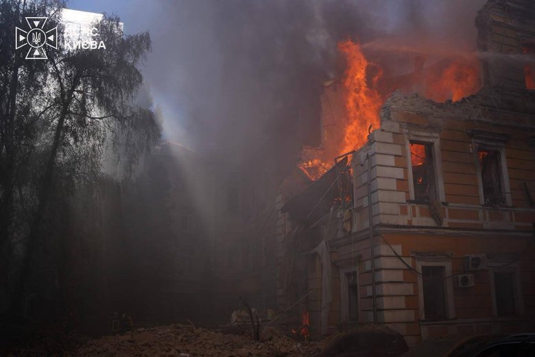 Наслідки обстрілу Києва 28 вересня
