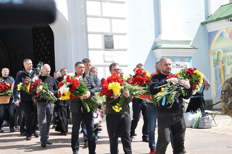 Farewell to cyborg paratrooper of 95th Brigade Ruslan Borovik, who died in battles with Russian occupiers in east, said goodbye in Kyiv 07