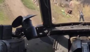 Pilots of Mi-8MTV and Mi-8MTV-5 helicopters strike occupiers’ positions with unguided aerial rockets. VIDEO