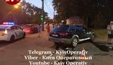 Во время ДТП в Киеве один из автомобилей отбросило на пешеходов, госпитализированы три человека. ФОТОрепортаж