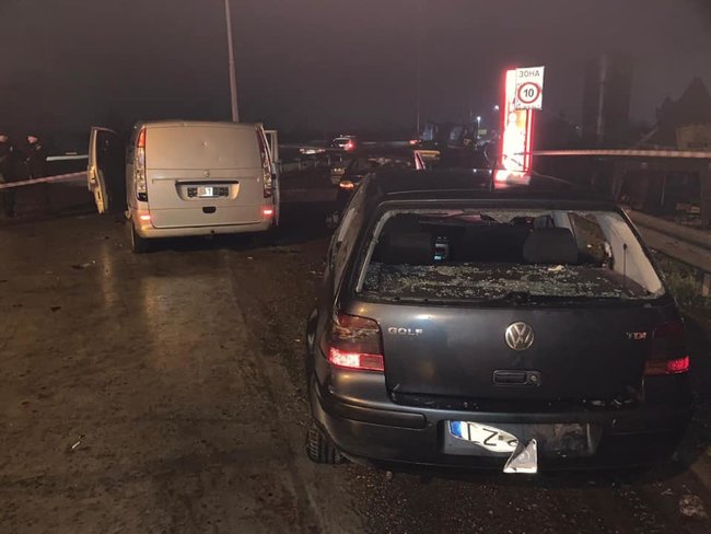 Five wounded in armed conflict at Odesa-Kyiv highway 02