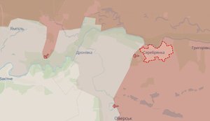 Ворог окупував Серебрянку та має просування в районі Сіверська, - DeepState. КАРТА