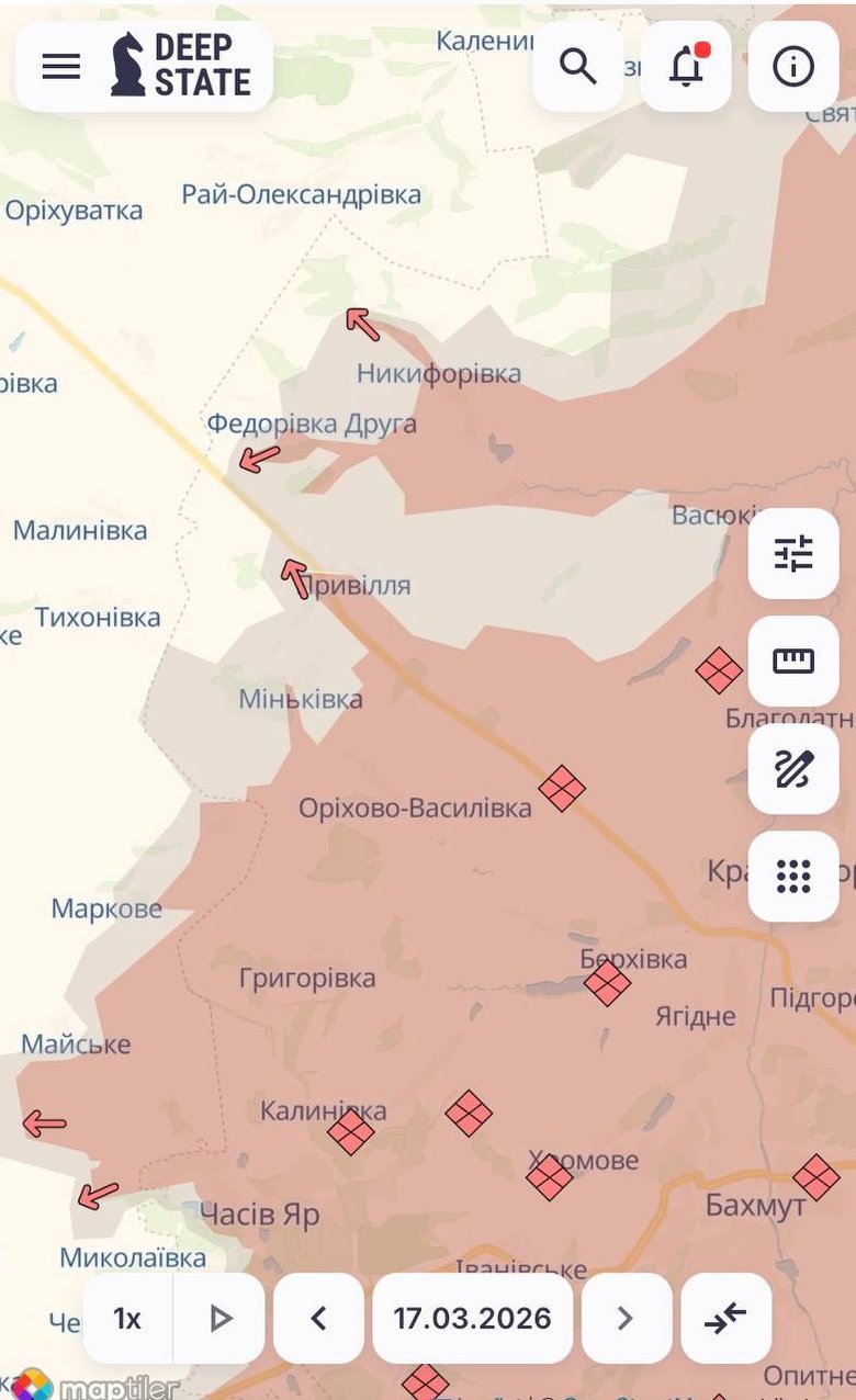 ворог має успіх на Донеччині