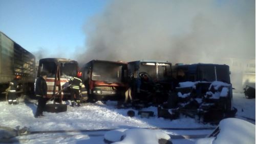 пожар автобус