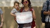 Освобождения украинских политзаключенных требовали под консульством РФ в Харькове. ВИДЕО+ФОТОрепортаж