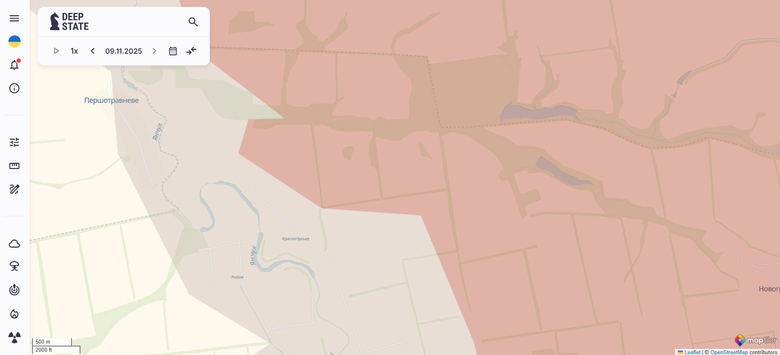 Красногірське карта