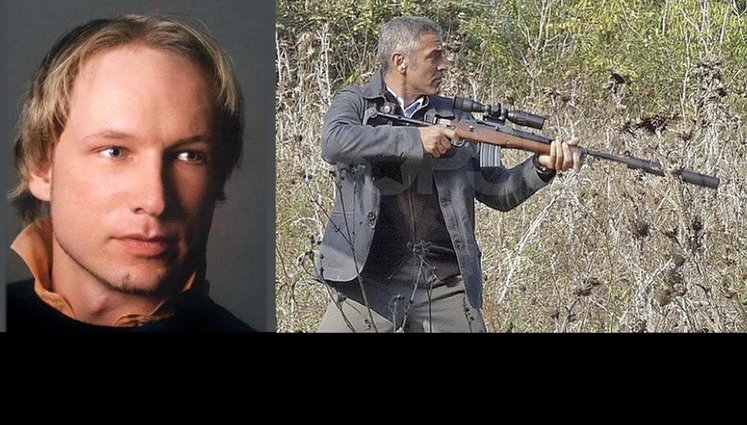 Норвежский террорист № 1 Андерс Брейвик и его карабин. ФОТОрепортаж