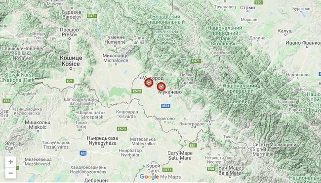 19 квітня на Закарпатті двічі зафіксовано підземні поштовхи 01