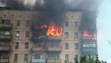 Пожар в Енакиево: девятиэтажка полыхала со всех сторон. ФОТОрепортаж