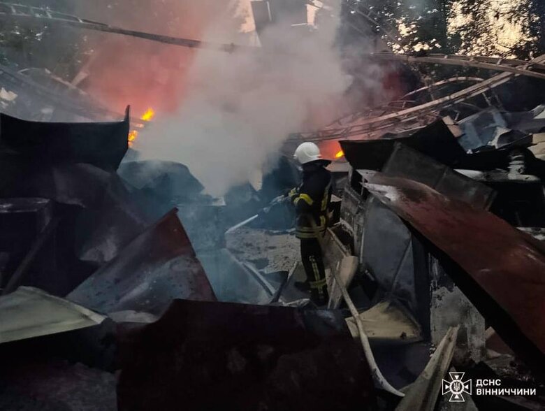 Пожежа на об'єкті критичної інфраструктури на Вінниччині
