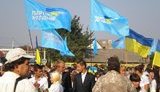 В Одесской области на День знаний регионалы принесли в школу флаги и проводили агитацию. ФОТОрепортаж